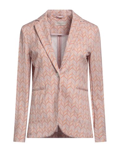 Circolo 1901 Woman Blazer Blush Size 12 Cotton, Elastane In Pink
