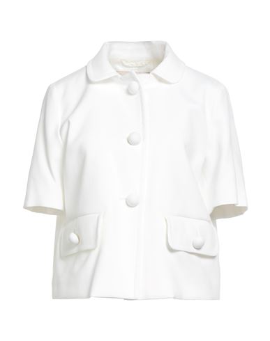 Herno Woman Blazer White Size 4 Cotton In White