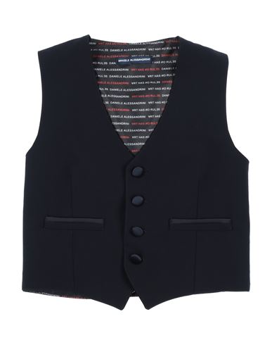 Shop Daniele Alessandrini Toddler Boy Tailored Vest Midnight Blue Size 4 Polyester, Viscose, Elastane