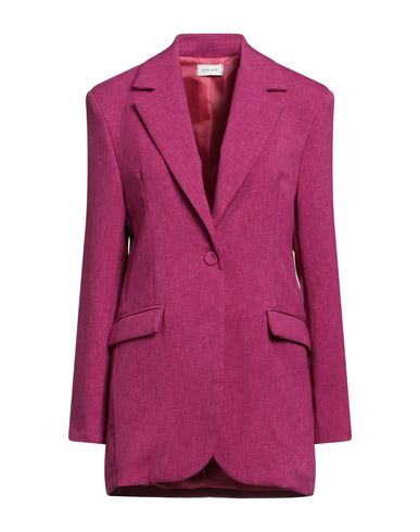 Susy-mix Woman Suit Jacket Mauve Size L Polyester In Purple