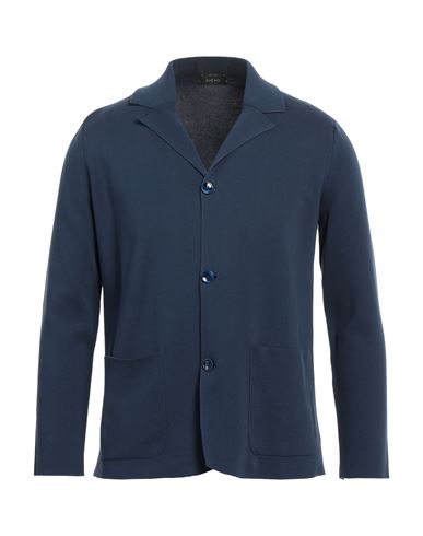 Shop Svevo Man Blazer Navy Blue Size 40 Mako Cotton