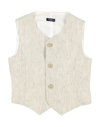 Shop Il Gufo Toddler Boy Tailored Vest Beige Size 6 Linen, Cotton