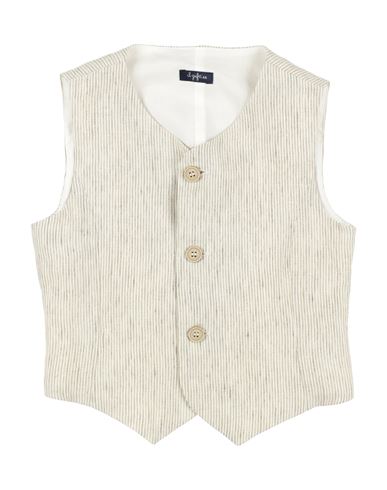 Il Gufo Toddler Boy Tailored Vest Beige Size 6 Linen, Cotton In Beige