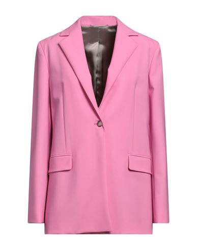 Tela Woman Blazer Pink Size 6 Virgin Wool, Elastane