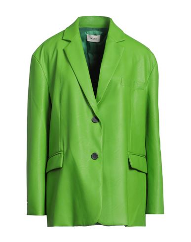 VICOLO VICOLO WOMAN BLAZER ACID GREEN SIZE ONESIZE POLYESTER, POLYURETHANE