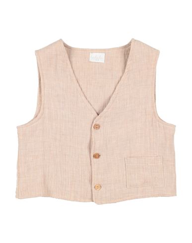 Lalalù Toddler Boy Tailored Vest Beige Size 5 Organic Cotton In Beige
