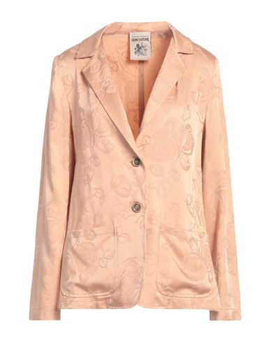 Semicouture Woman Blazer Apricot Size 10 Viscose, Acetate