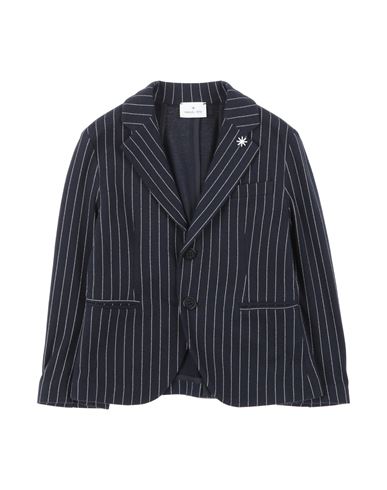Manuel Ritz Toddler Boy Blazer Midnight Blue Size 4 Cotton, Elastane In Blue