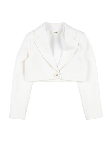 Vicolo Toddler Girl Blazer Cream Size 6 Polyester, Elastane In White