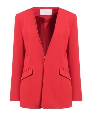 Nenette Woman Blazer Red Size 8 Polyester, Elastane