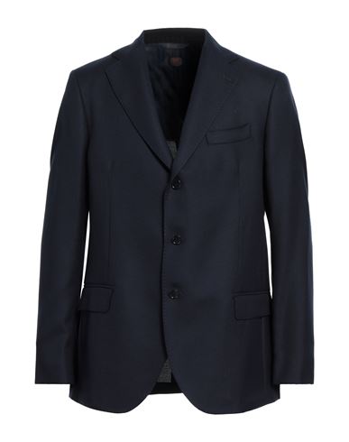 Shop Mp Massimo Piombo Man Blazer Navy Blue Size 44 Virgin Wool