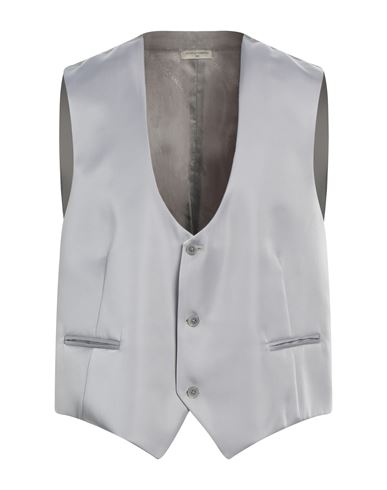 Angelo Nardelli Man Tailored Vest Grey Size 46 Polyester, Viscose