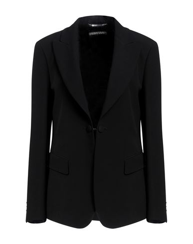 Alberta Ferretti Woman Blazer Black Size 10 Acetate, Viscose