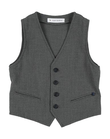Manuel Ritz Toddler Boy Tailored Vest Military Green Size 4 Polyester, Viscose, Elastane In Green