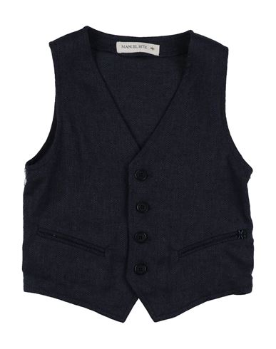 Shop Manuel Ritz Toddler Boy Tailored Vest Navy Blue Size 4 Linen, Cotton