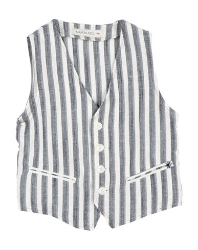 Shop Manuel Ritz Toddler Boy Tailored Vest Navy Blue Size 4 Viscose, Cotton, Linen