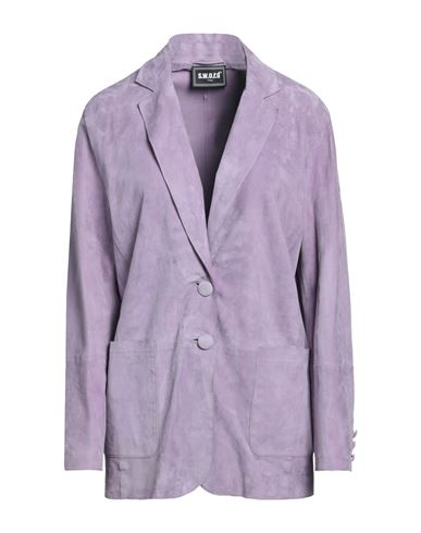 Sword 6.6.44 Woman Suit Jacket Light Purple Size 8 Soft Leather