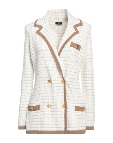 Woman Blazer Turquoise Size 6 Linen, Cotton, Elastane
