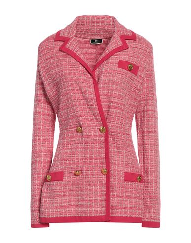Elisabetta Franchi Woman Blazer Magenta Size 4 Cotton, Polyester
