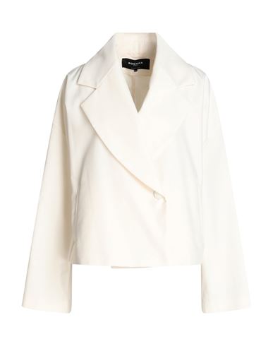 Rochas Woman Blazer Ivory Size 6 Cotton, Polyester In White