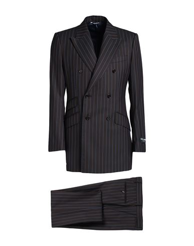 Dolce & Gabbana Man Suit Dark Brown Size 42 Virgin Wool