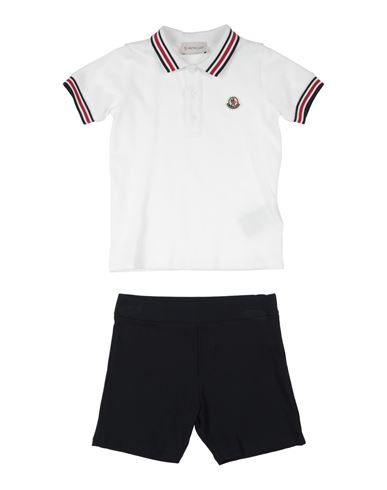 Shop Moncler Toddler Boy Co-ord White Size 3 Cotton, Elastane