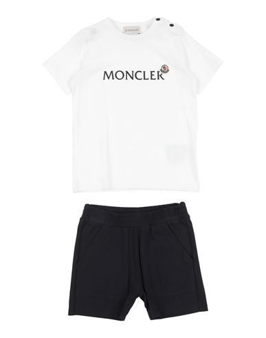Shop Moncler Toddler Boy Co-ord White Size 3 Cotton, Elastane
