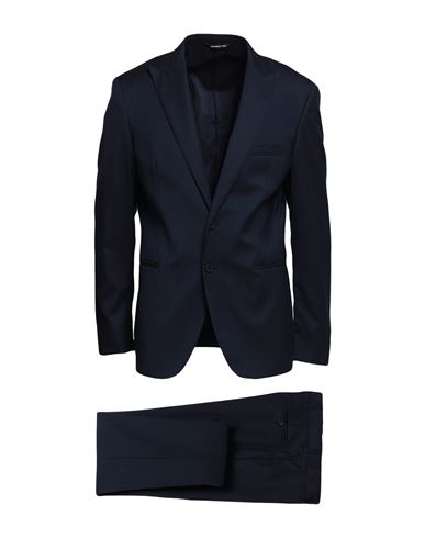 Tonello Man Suit Midnight Blue Size 44 Virgin Wool, Polyamide, Elastane