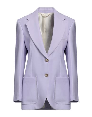 Victoria Beckham Woman Blazer Lilac Size 8 Viscose, Virgin Wool In Purple