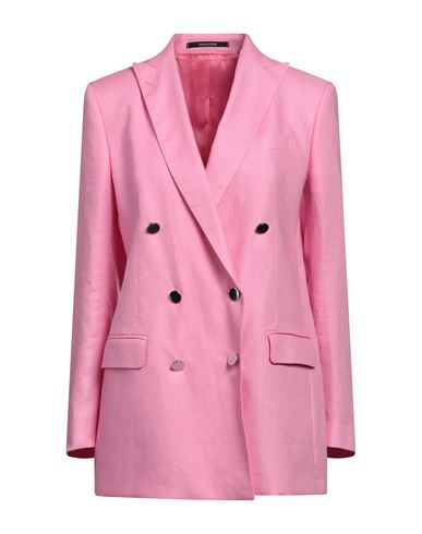 Shop Tagliatore 02-05 Woman Blazer Pink Size 4 Linen, Cupro