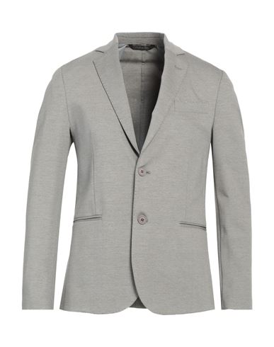 TAKESHY KUROSAWA TAKESHY KUROSAWA MAN BLAZER GREY SIZE 46 COTTON, POLYAMIDE, ELASTANE