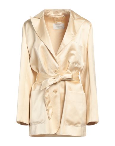 Zimmermann Woman Blazer Cream Size 2 Viscose, Linen In Gold
