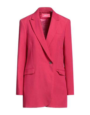 Shop Jjxx By Jack & Jones Woman Blazer Fuchsia Size M Recycled Polyester, Viscose, Elastane In Pink