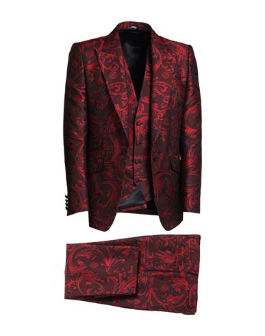 Dolce & Gabbana Man Suit Red Size 42 Polyester
