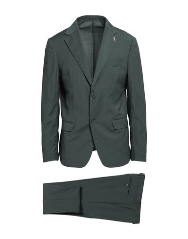 Roberto P  Luxury Roberto P Luxury Man Suit Dark Green Size 36 Wool, Polyester, Elastane