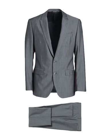 Dolce & Gabbana Man Suit Grey Size 40 Virgin Wool, Silk