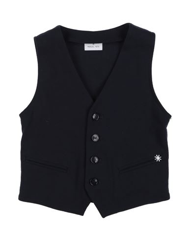 Shop Manuel Ritz Toddler Boy Tailored Vest Midnight Blue Size 4 Cotton, Elastane