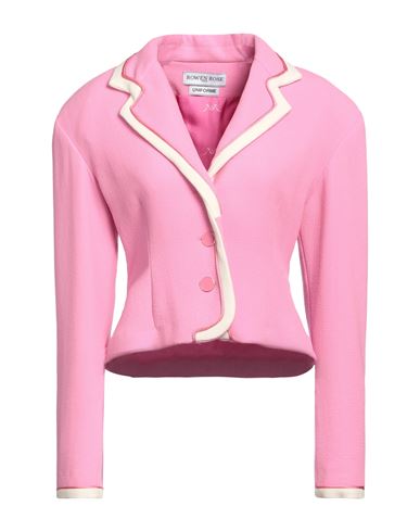 Rowen Rose Contrast-trim Jacket In Pink