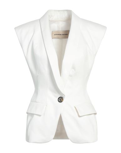Alexandre Vauthier Woman Blazer White Size 8 Cotton