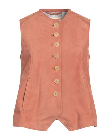 High Woman Vest Pastel Pink Size 12 Soft Leather