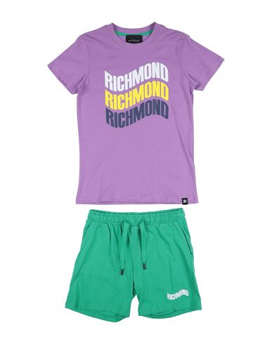 Shop John Richmond Toddler Boy Co-ord Purple Size 4 Cotton