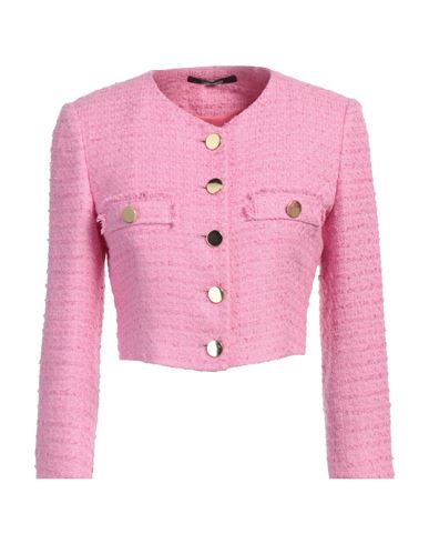 Tagliatore 02-05 Woman Blazer Pink Size 4 Cotton, Linen, Viscose, Polyamide