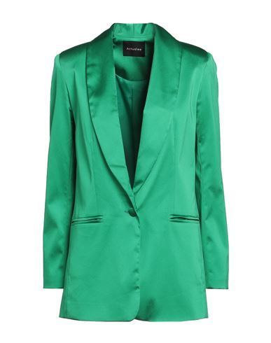 Actualee Woman Blazer Green Size 10 Polyester
