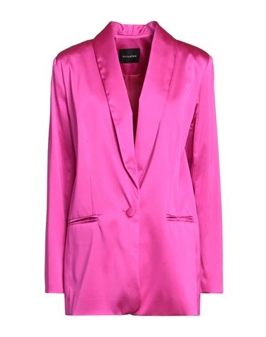 Actualee Woman Blazer Fuchsia Size 12 Polyester In Pink