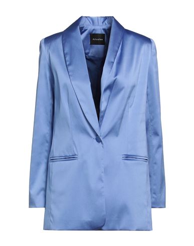 Actualee Woman Blazer Light Blue Size 8 Polyester