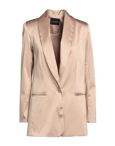 Actualee Woman Blazer Beige Size 4 Polyester