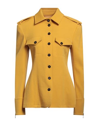 Shop Bcbgmaxazria Woman Shirt Yellow Size 4 Virgin Wool, Merino Wool, Polyamide