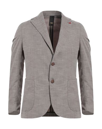Mulish Man Blazer Dove Grey Size 44 Polyester, Linen, Elastane