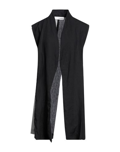 Shop Un-namable Woman Tailored Vest Black Size 8 Hemp, Linen, Viscose, Polyamide, Elastane