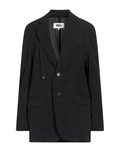 Mm6 Maison Margiela Woman Blazer Black Size 4 Cotton